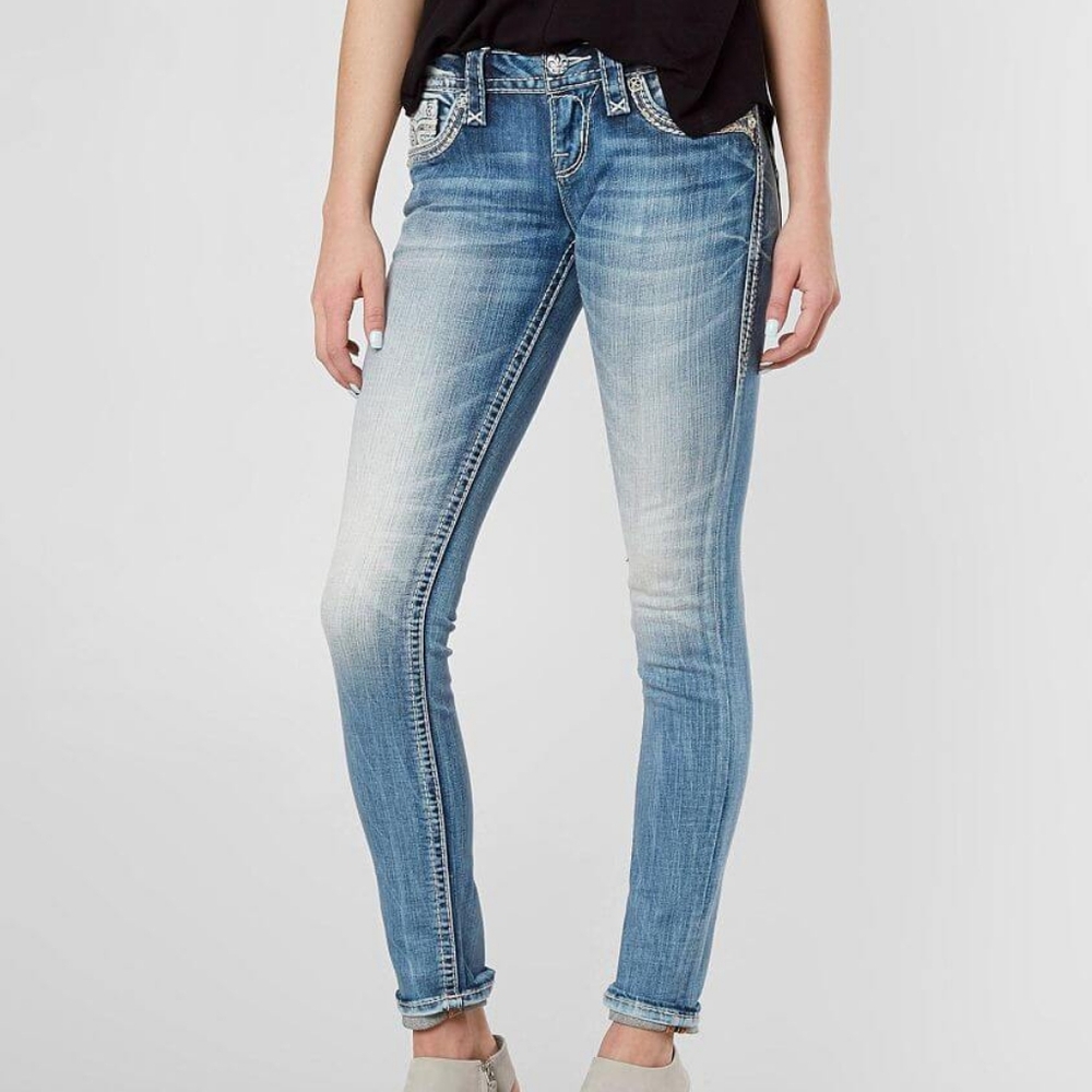 ❤️NeW❤️ ROCK REVIVAL NANNA SKINNY JEANS Size 28 - Picture 13 of 13